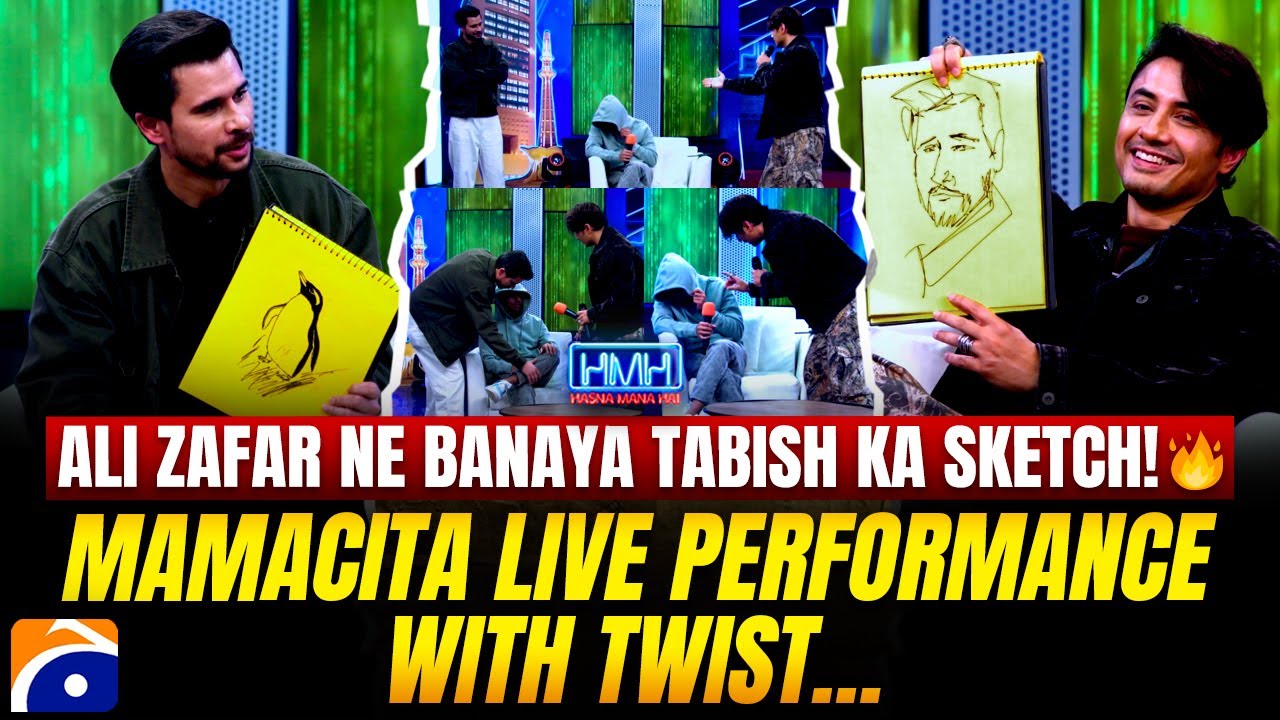 Ali Zafar ne banaya Tabish ka sketch!🔥 - Mamacita live performance with Twist…😂 - Tabish Hashmi