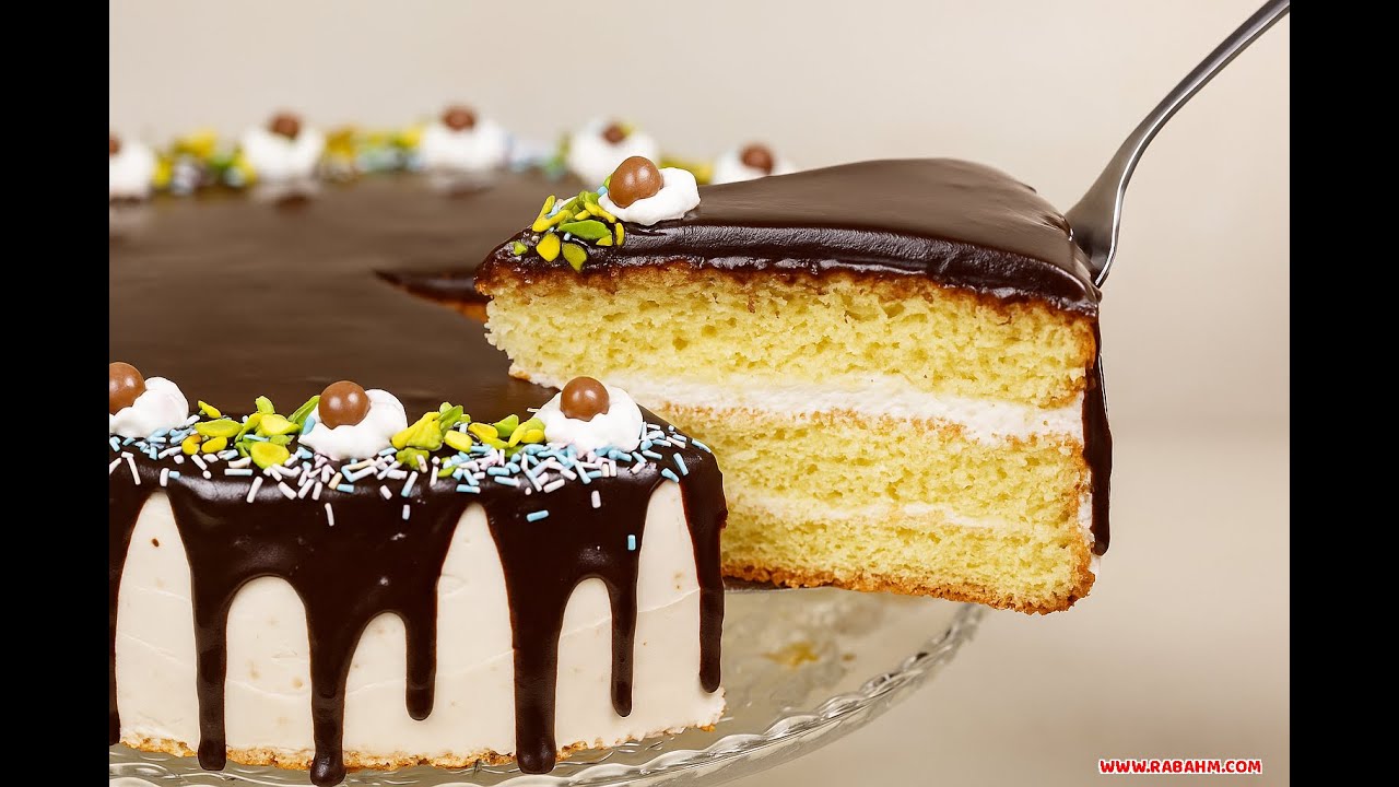 كيك المناسبات الإسفنجي مثل الجاهز خطوة بخطوة 🎂 كيك الفخامة للمناسبات بالعيار بالكوب وبأسهل طريقة 🎉