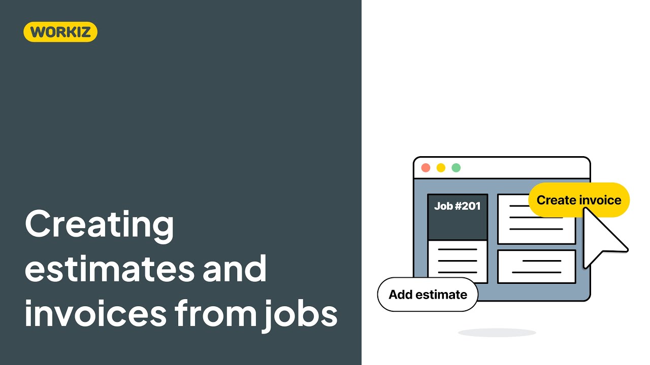 Creating estimates and invoices from jobs