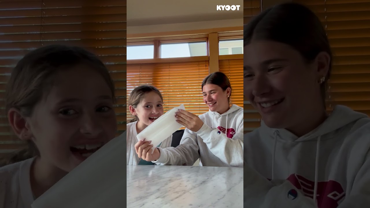 Little sister wants big sister approval so bad! 🥹 #pranks #siblings #sisters #funny #shorts
