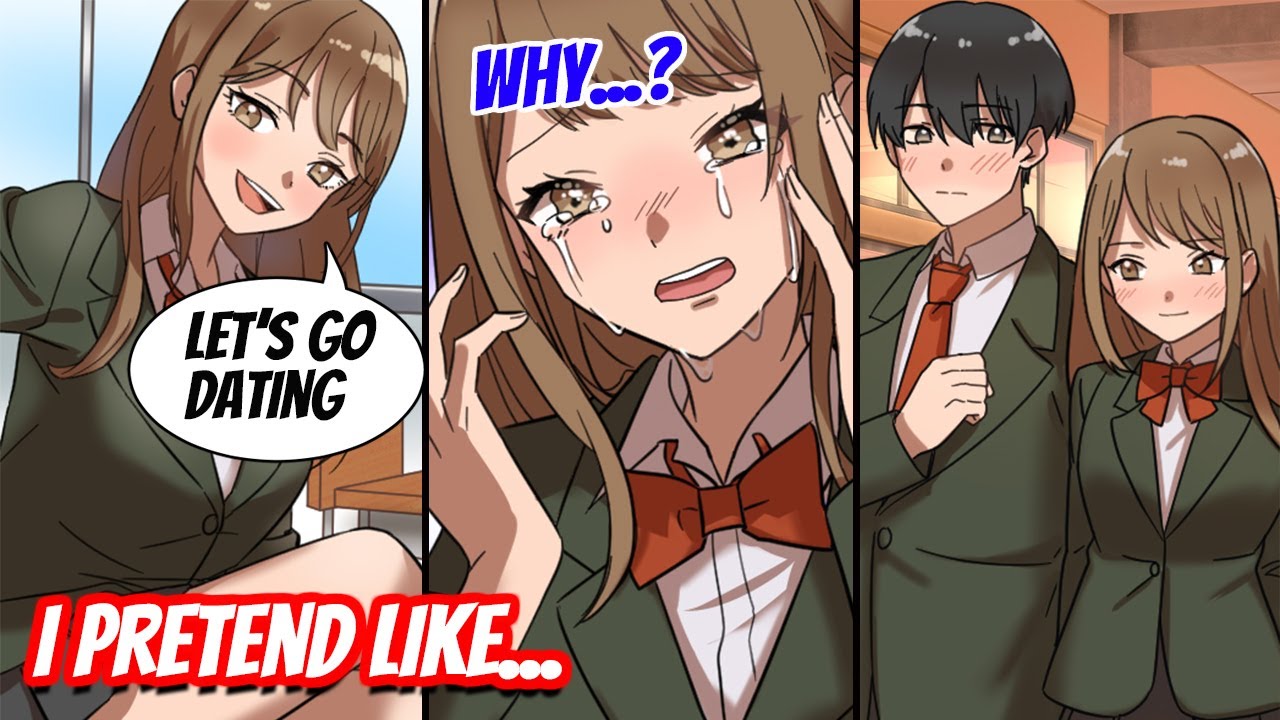 【Manga Dub】A gal teased me, so I told her a lie that I have a girlfriend. Then she cried...【RomCom】