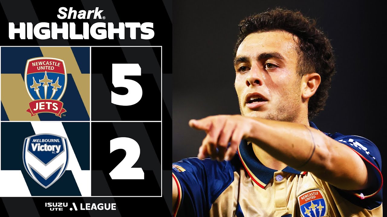 Newcastle Jets 5-2 Melbourne Victory | SHARK HIGHLIGHTS | Isuzu UTE A-League 2025-26