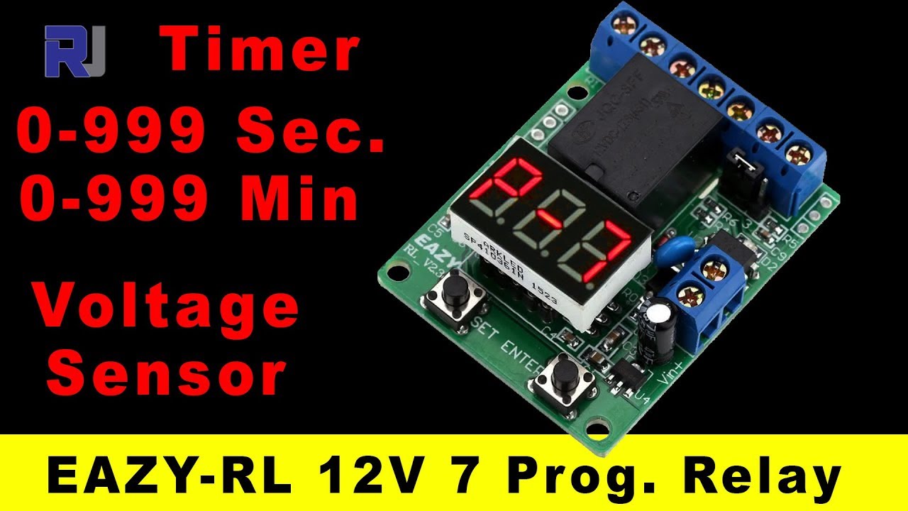 EAZY-RL 12V Voltage Control/Delay Switch/OverVoltage/Under Voltage Protection Module Arduino RJT119