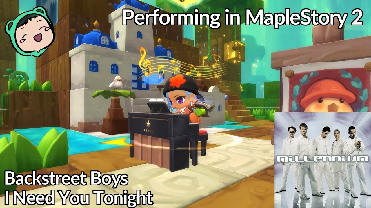 Backstreet Boys - I Need You Tonight - Performing in MapleStory 2