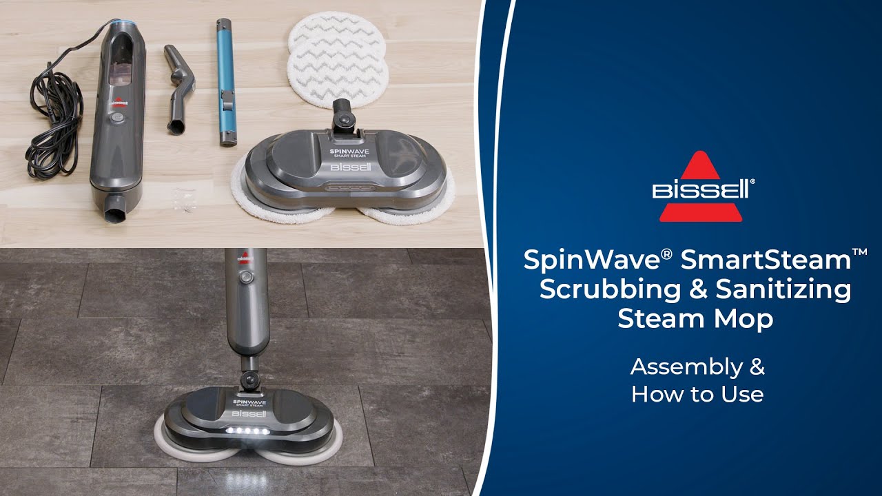 Assembly & How To Use | SpinWave® SmartSteam™ Scrubbing & Sanitizing Steam Mop