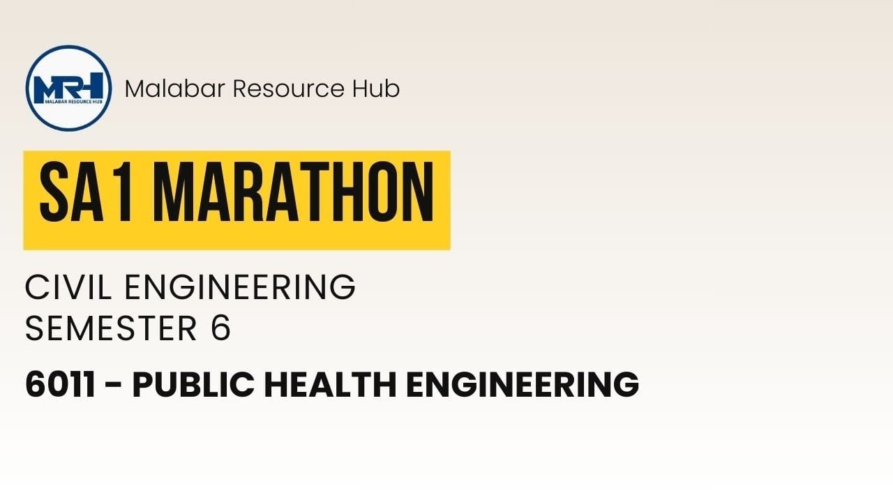 6011 A | SA-1 | Public Health Engineering