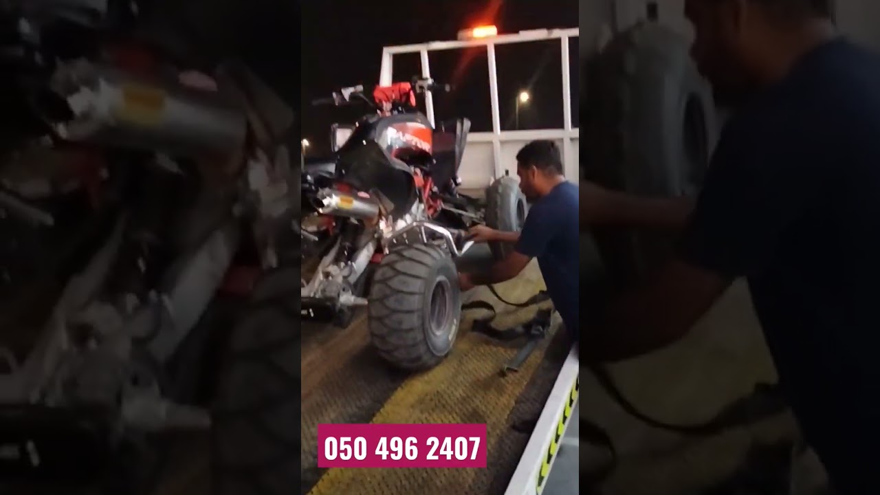 Quad Biking Towing service | Towing cars | Towing bikes | Car towing Dubai | Ras al khor recovery