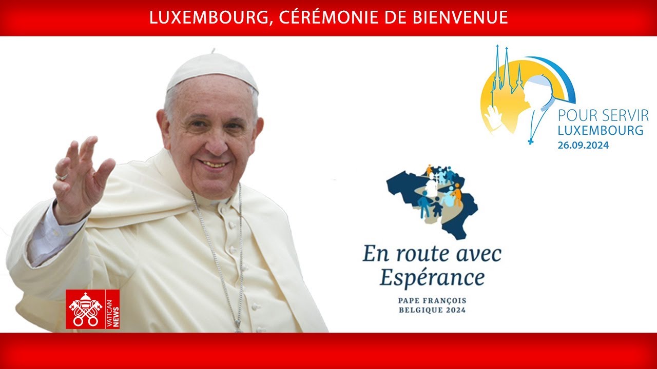 Luxembourg, Cérémonie de bienvenue, 26 septembre 2024, Pape François