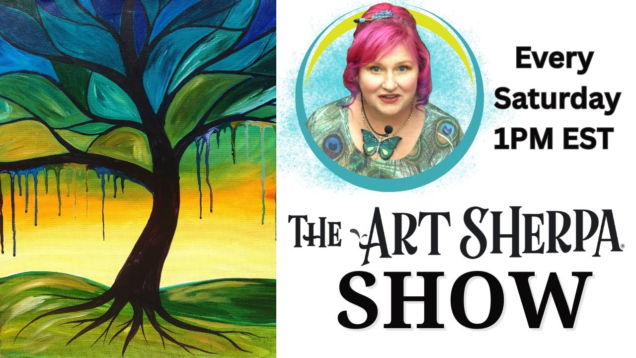 The Art Sherpa Show | Easy Abstract Tree | Easy Beginner Painting Tutorial