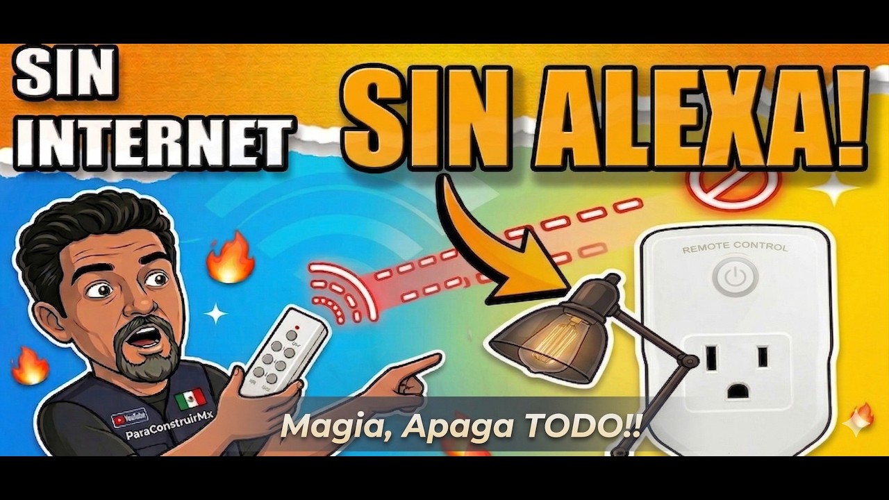 Apaga todo a DISTANCIA, sin ALEXA -CONTROL REMOTO-