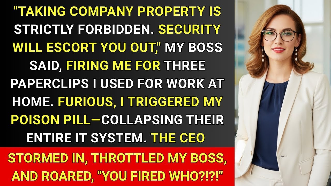They Fired Me Over 3 Paperclips — I Took Down the Entire Company