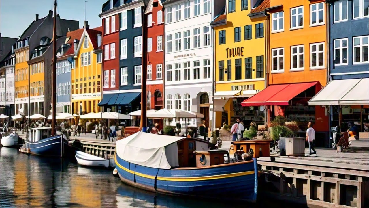 4K Copenhagen walk |Nyhavn Copenhagen|Denmark city 4k walk | Copenhagen walking tour