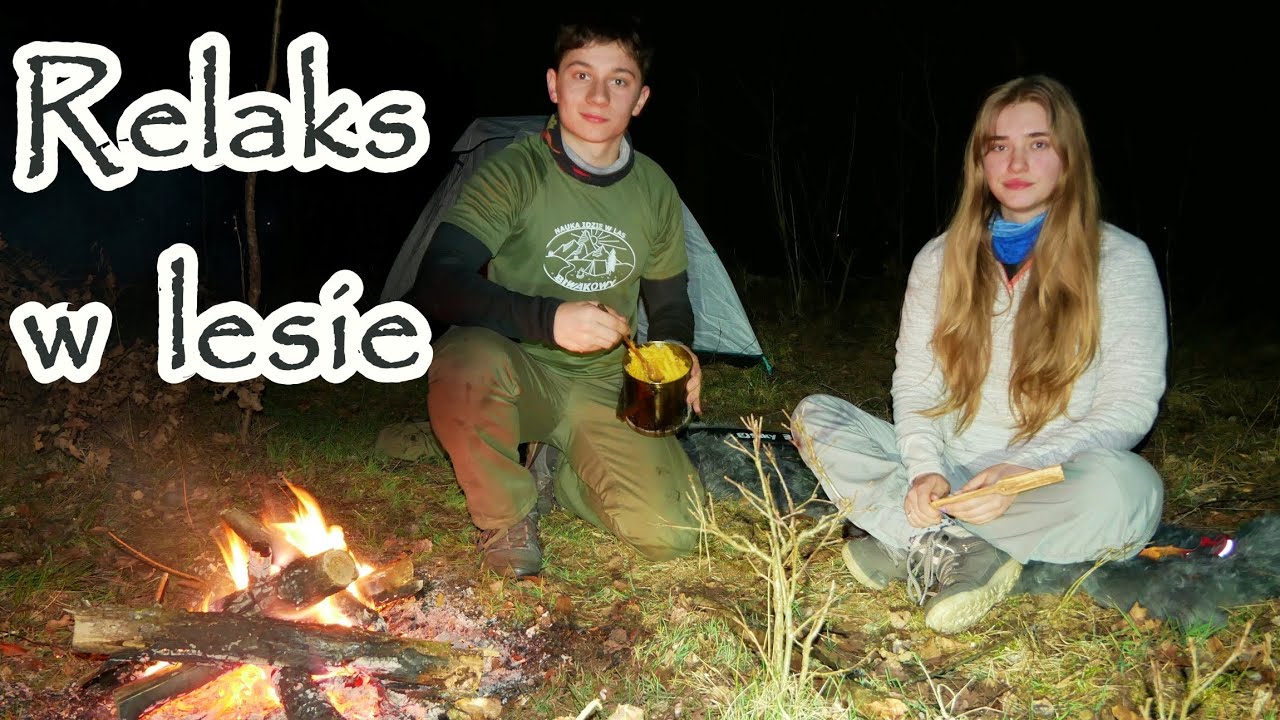 Wiosenny biwak z Natalką, carbonara, sok z brzozy i popcorn karmelowy - wypoczynek na łonie natury