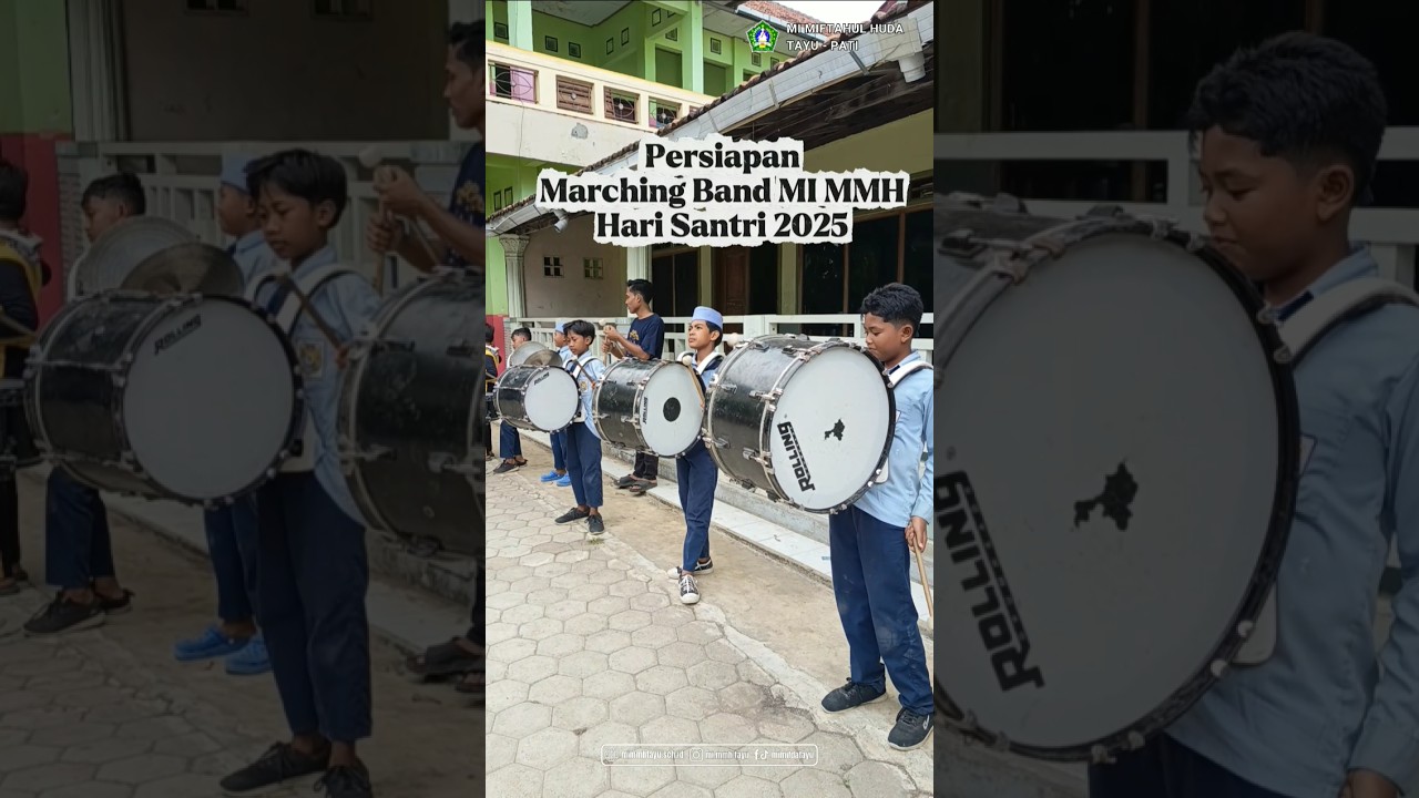 Persiapan kirab hari santri MI MMH Tayu