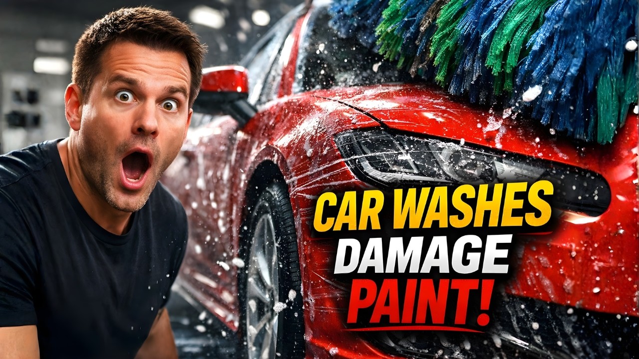 Как автомойки повреждают лакокрасочное покрытие автомобиля