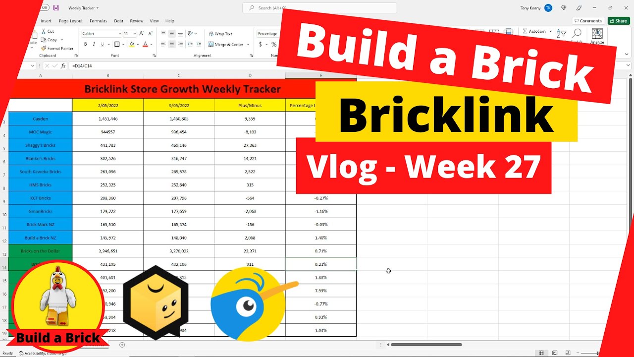 VLOG #27 - How much does a Bricklink Store make? | Measuring growth | Mr. and Mrs. Build a brick?!