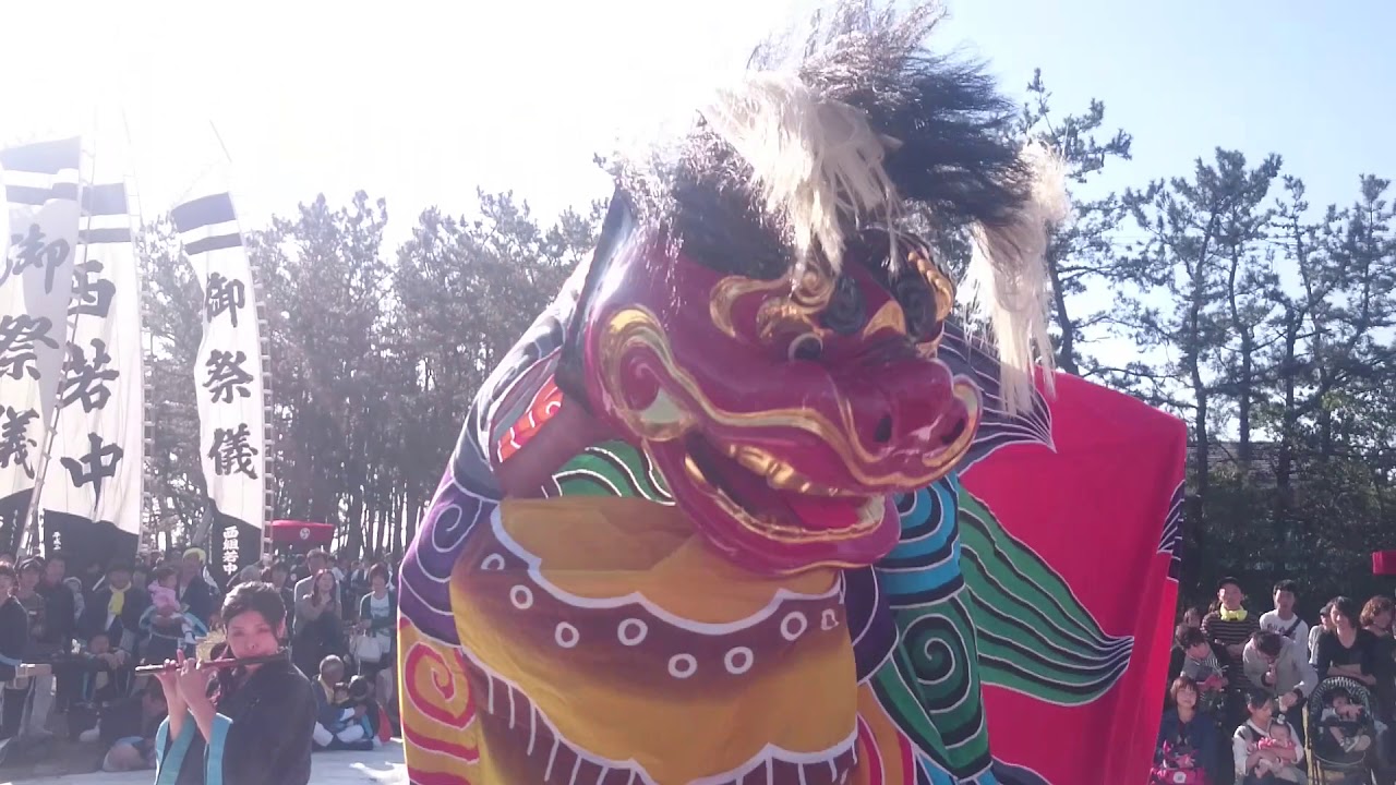吉原祭り2018〜田井獅子舞〜