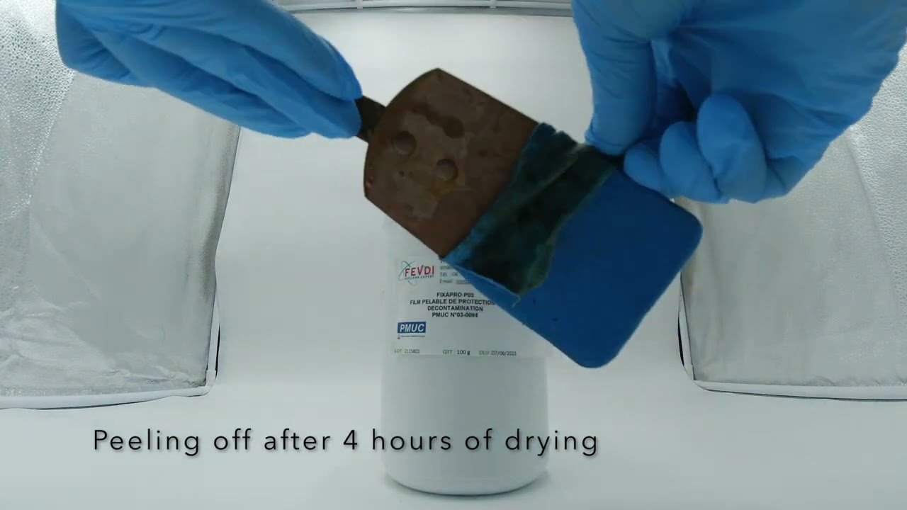FIXAPRO P03 peelable film by dipping application