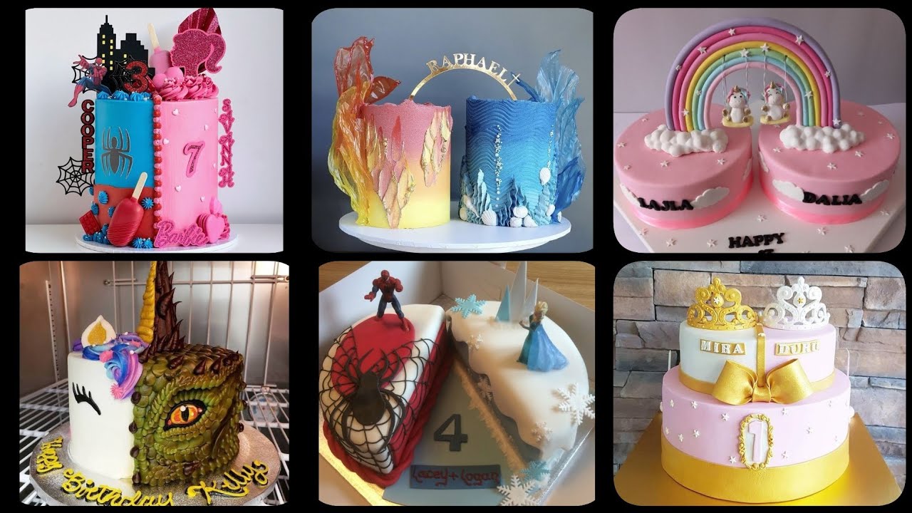 Twins Birthday Cake Designs/Best Cake Ideas For Twins / Birthday Cake Designs For Boy And Girls