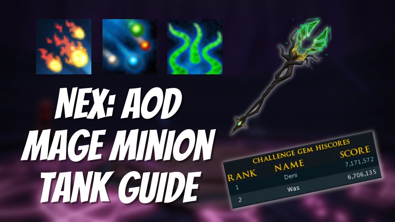 Nex: Angel of Death - Mage Minion Tank Guide (Fractured Staff of Armadyl)