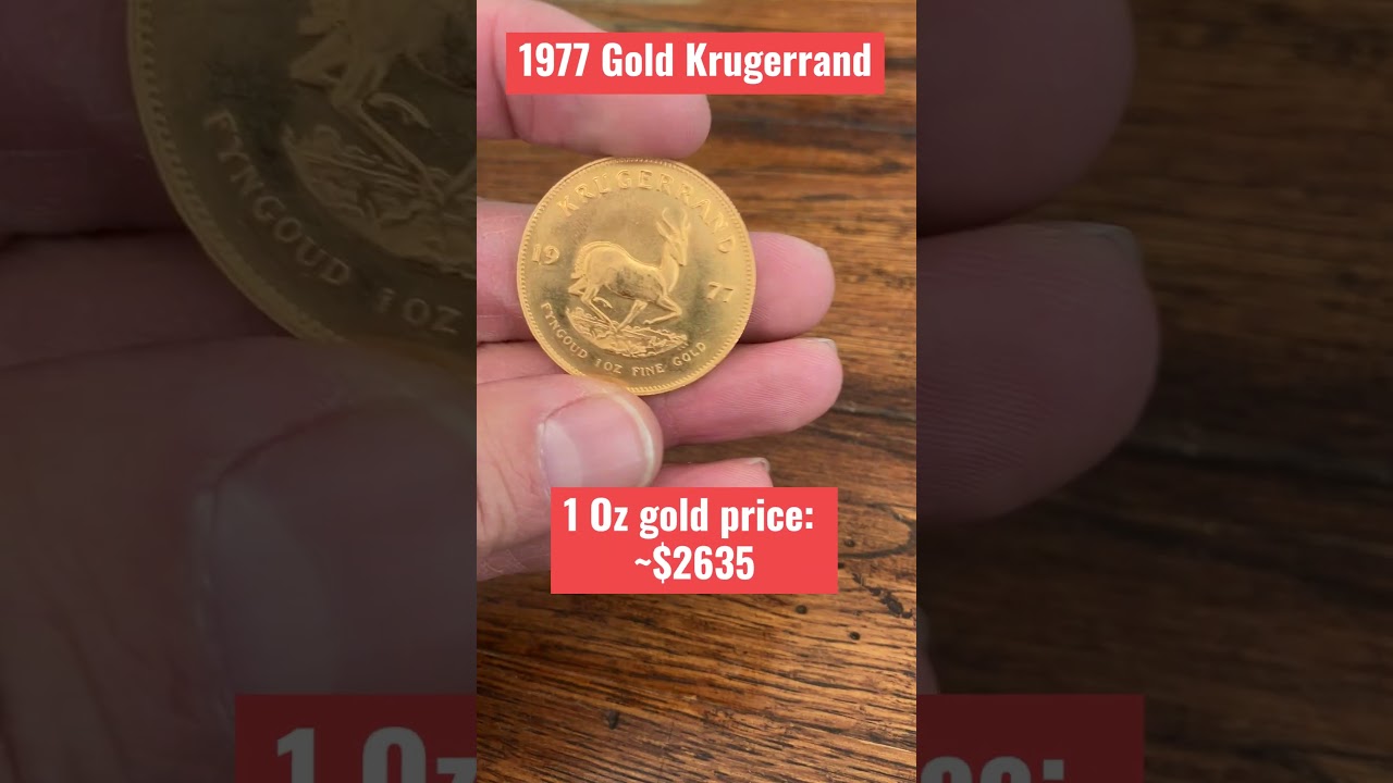 1 ounce gold Krugerrand is quite valuable #numismatics #gold #coin