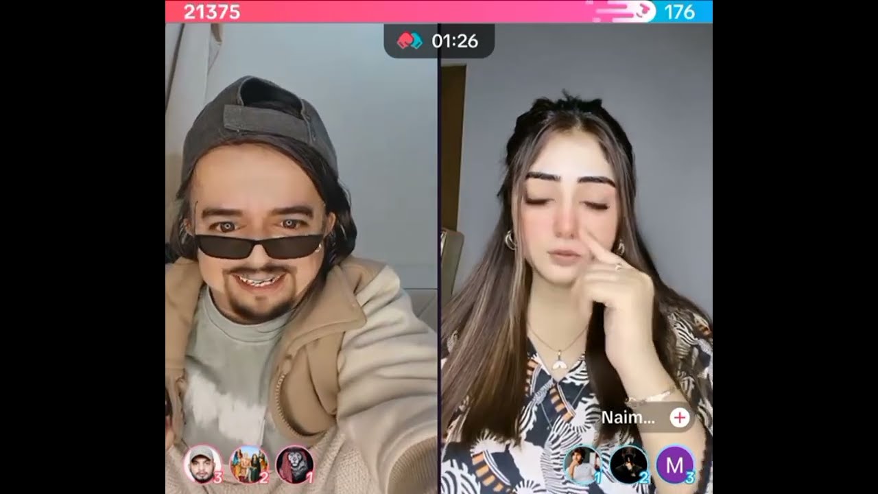 Waseem and naimra live new video mazaq funny life GAF shaf full show 