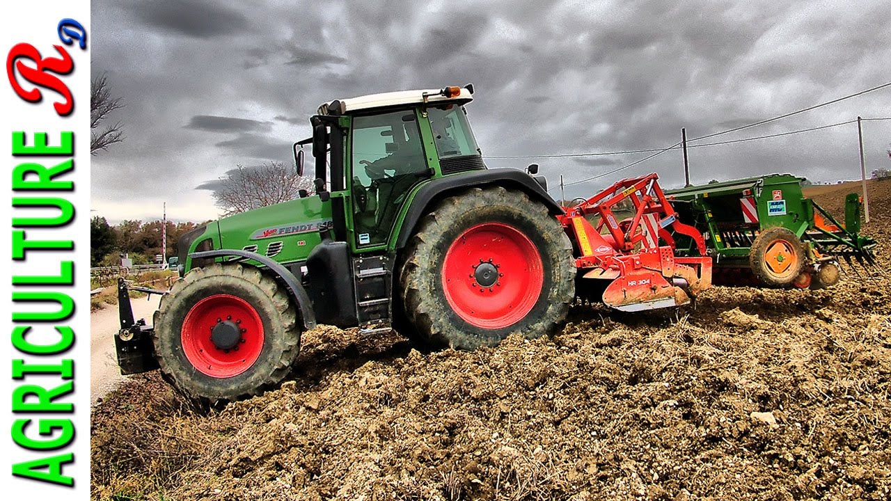 Fendt 818 Vario + Kuhn HR 304 + Amazone D9 - 30