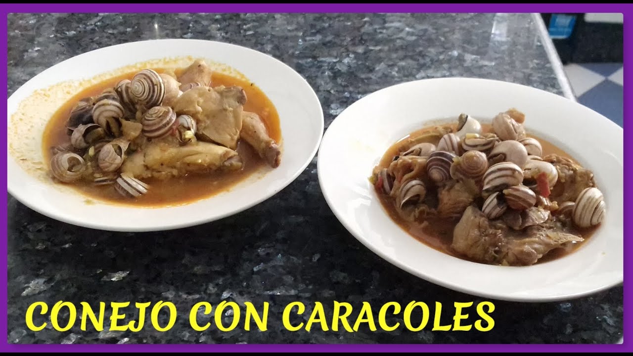 🐌 Conejo con caracoles  🐌