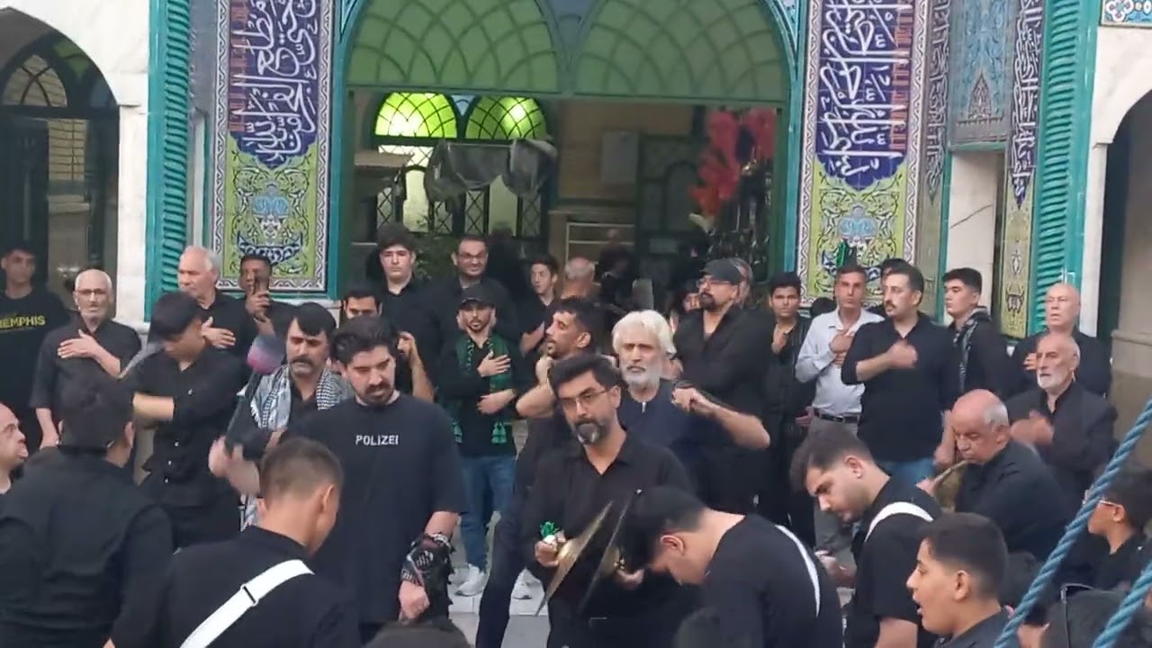 حرکت دسته عزاداری درسته شهرک کاووسیه سال 1404 بعداز ظهر تاسوعای حسینی