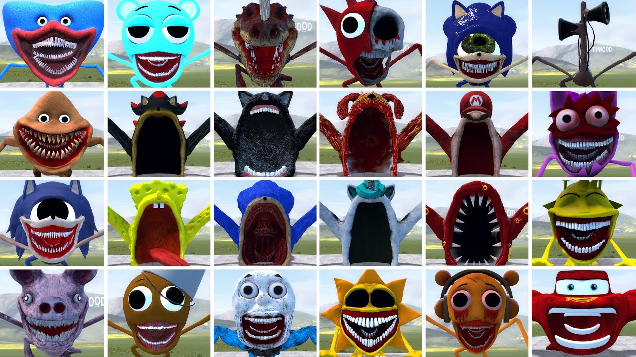 WHICH NEW ALL THE SPRUNKI TAPES HORROR FAMILY AND AND SEA EATER FAMILY IS THE STRONGEST? In GMOD!