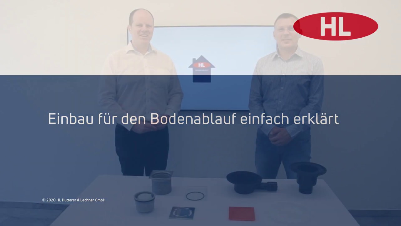 Erklärung zu Montage und Reinigung Bodenablauf