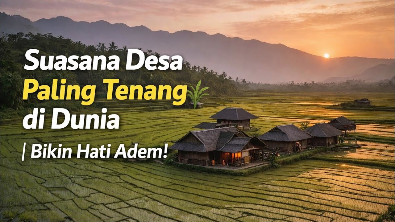 BIKIN PIKIRAN TENANG SUASANA RUMAH DI DESA PALING TENANG DI DUNIA