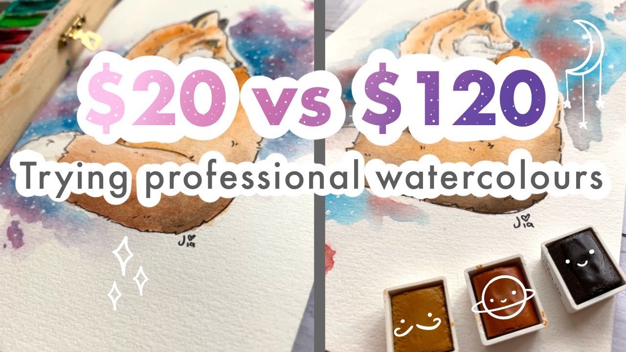 CHEAP vs PROFESSIONAL! ~ I try Sennelier watercolours for the FIRST time!
