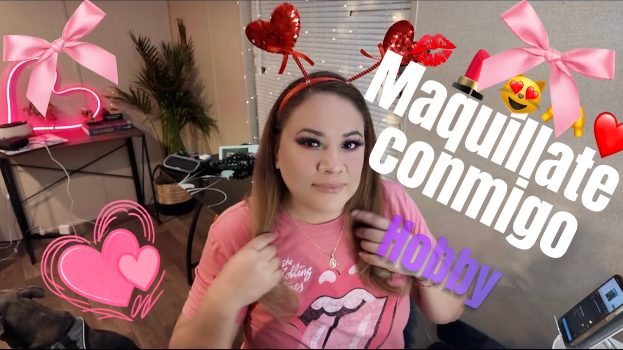 Feliz día de san Valentín 💘 maquillaje para el día del amor y la amistad ❤️❤️