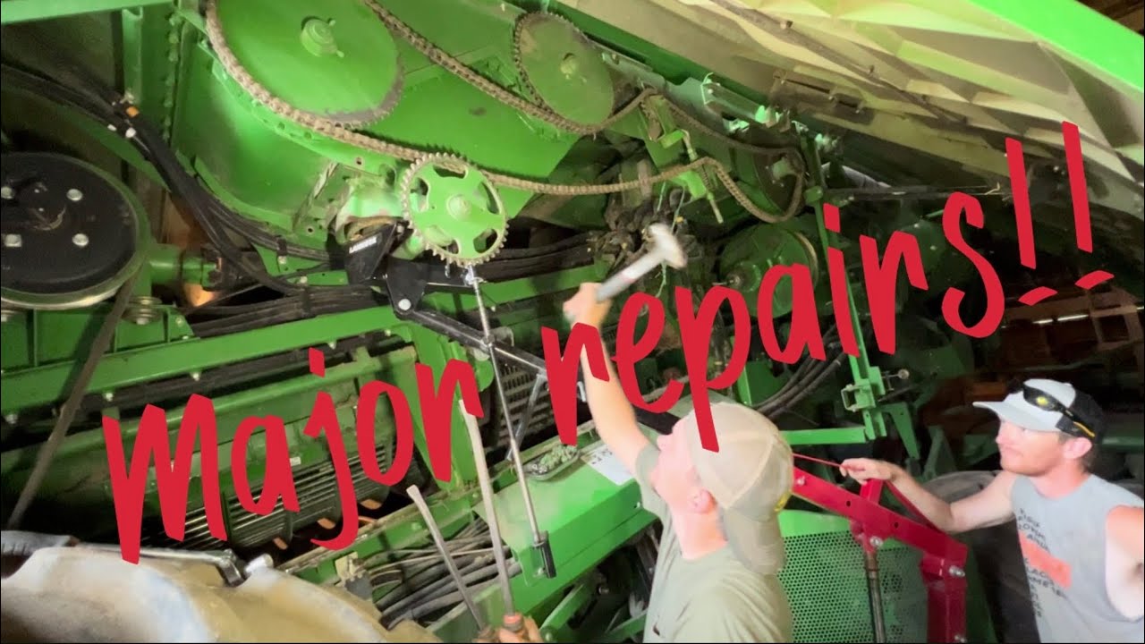 Removing, installing, and rebuilding the vertical auger gear case on a John Deere S670 combine