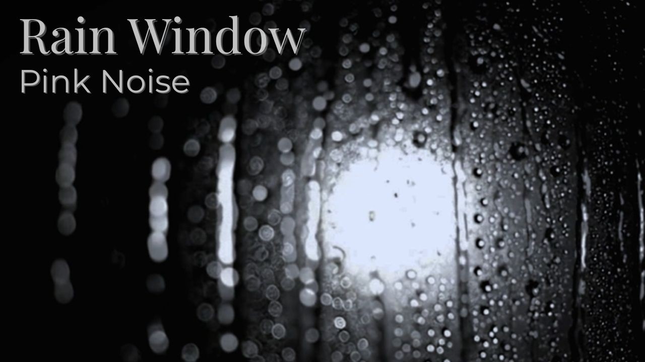 #152 Heavy Moonlight Rain on Window | Rain Sounds for Sleep | Pink Noise | 3 Hours