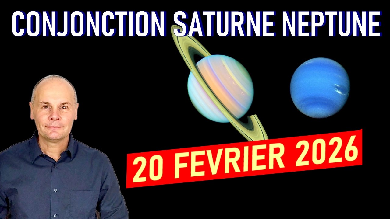 Conjonction Saturne Neptune - 20 F&eacute;vrier 2026