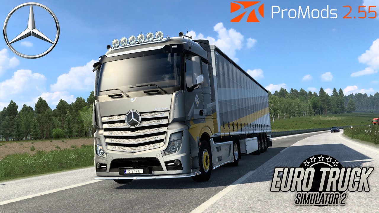 ETS2 1.40 | ProMods 2.55 | Mercedes Actros MP4 1848 | Ł&oacute;dź - Opole