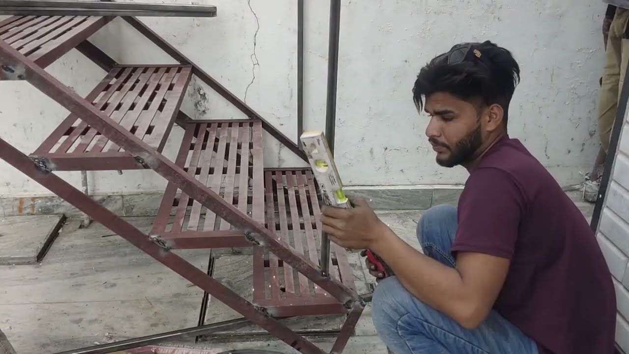 Wonderful Stairs How to make Metal stairs  steps stairs install easy metal working