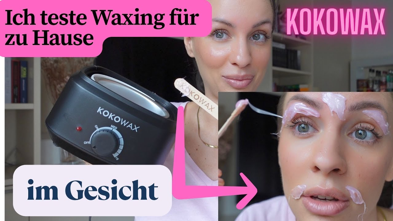 Waxing für zu Hause?! Ich teste es im Gesicht 😱 #kokowax #waxing #haarentfernung 