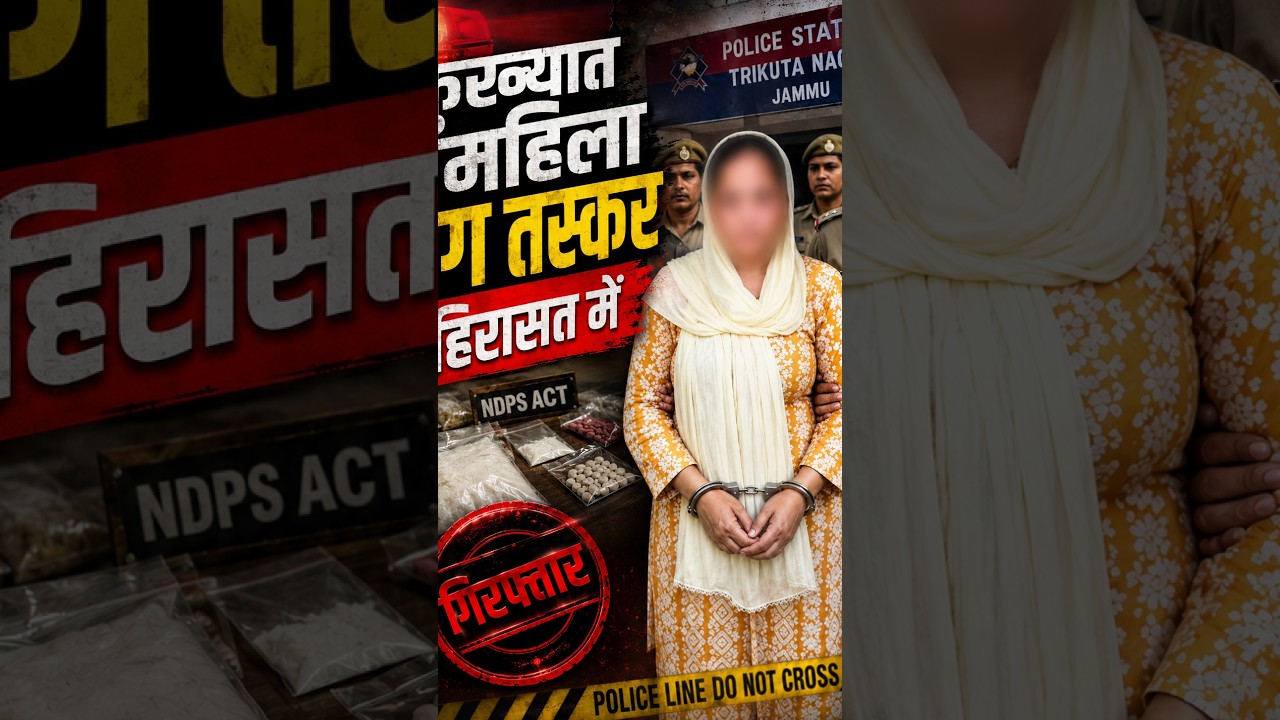 कुख्यात महिला ड्रग तस्कर हिरासत में !