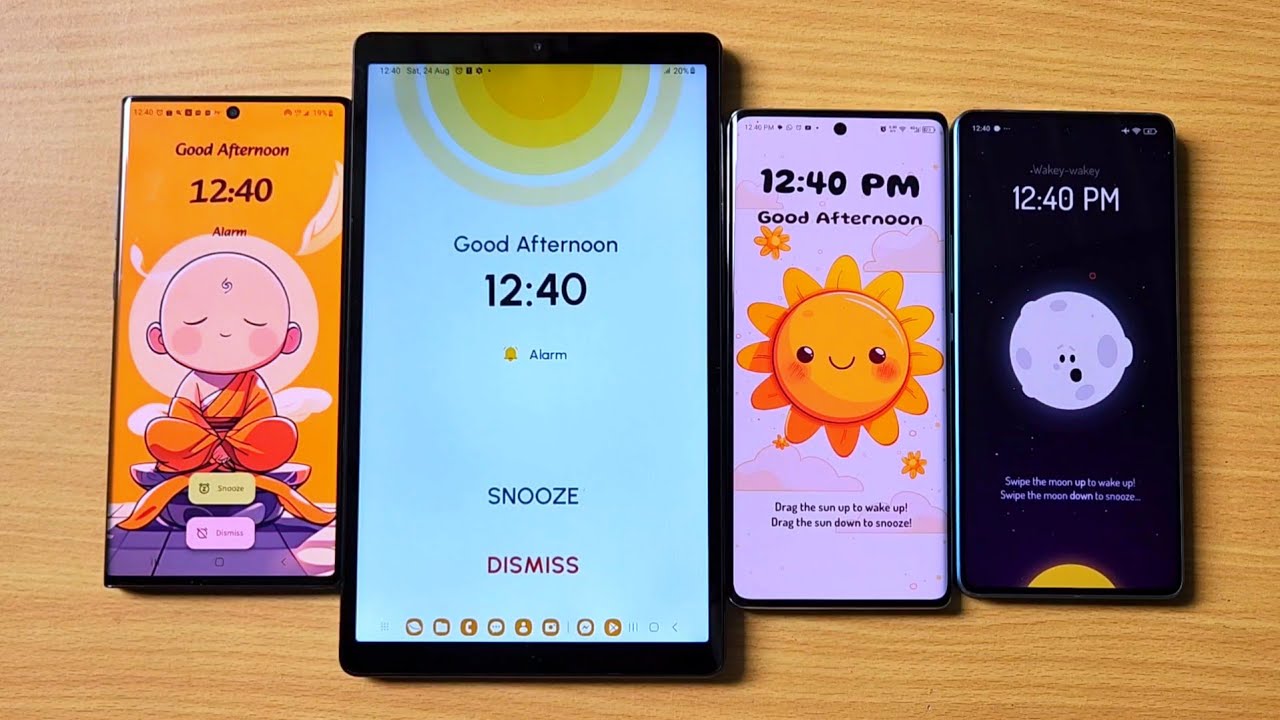 Custom Sunny Alarm Clock Set For Ringing at same time