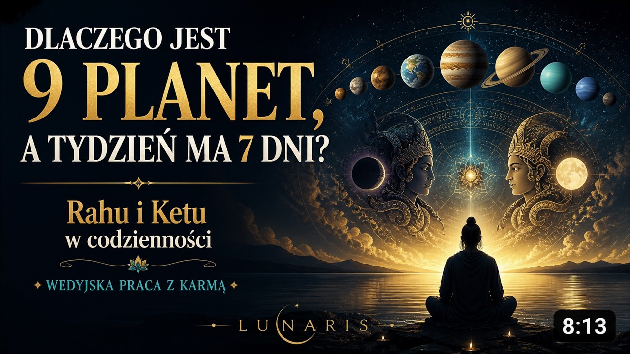 Dlaczego jest 9 planet, a tydzień ma 7 dni? Rahu i Ketu w codzienności (wedyjska praca z karmą)