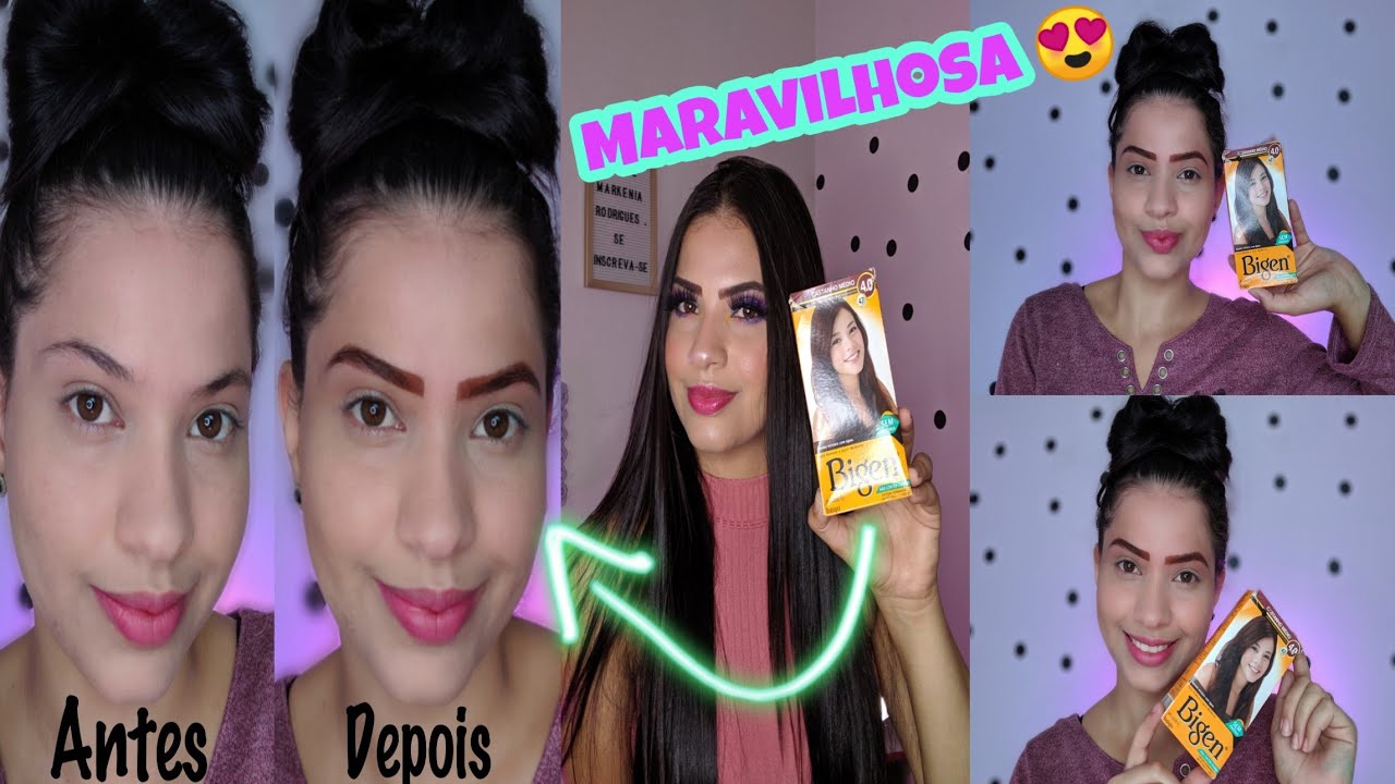 Como faço minha sobrancelha com Bigen - tinta de cabelo / Markenia Rodrigues