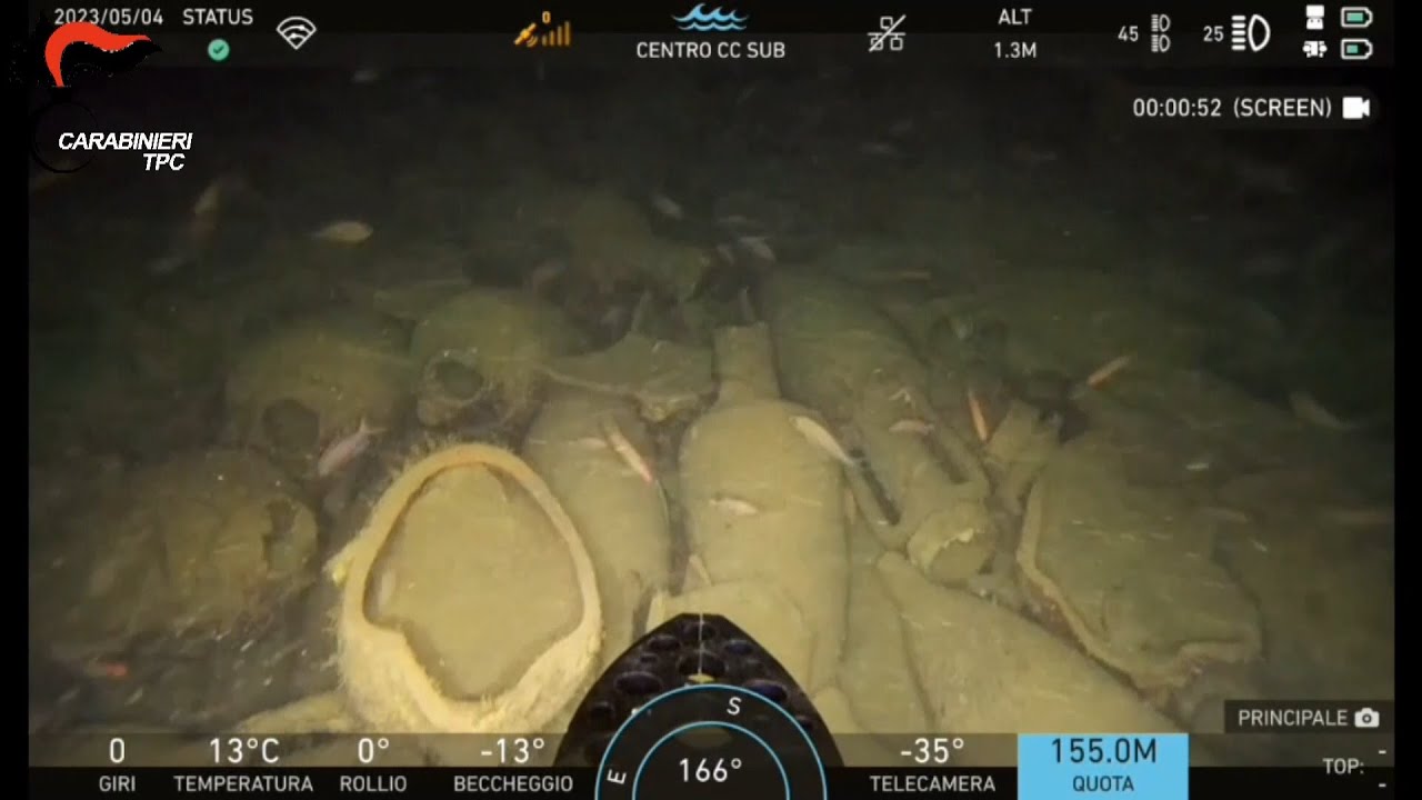 Navio mercante romano do século II a.C. é descoberto no fundo do mar na Itália