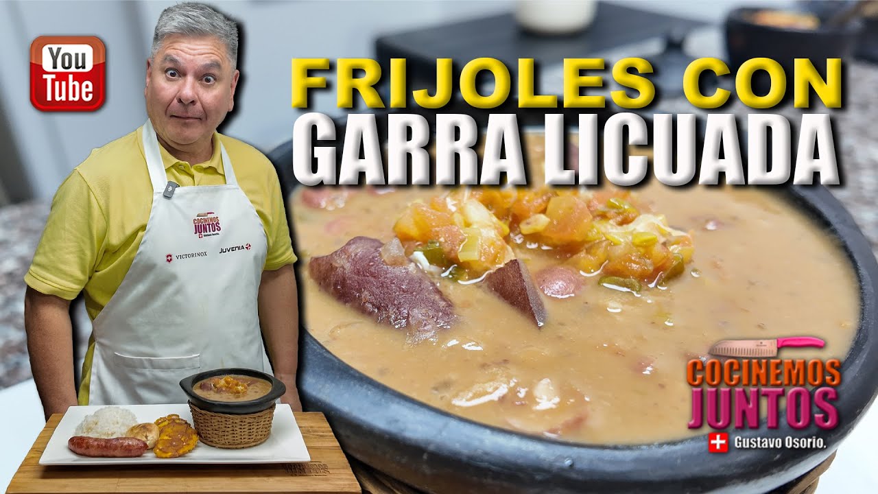 FRIJOLES CON GARRA LICUADA Gustavo Osorio 👈🏻