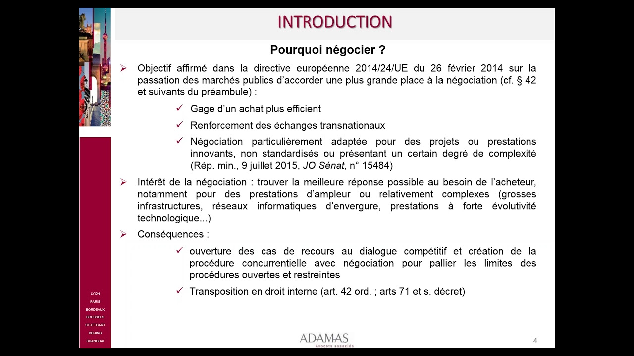 Rendez-Vous Expert Moniteur Juris : la négociation dans les marchés publics