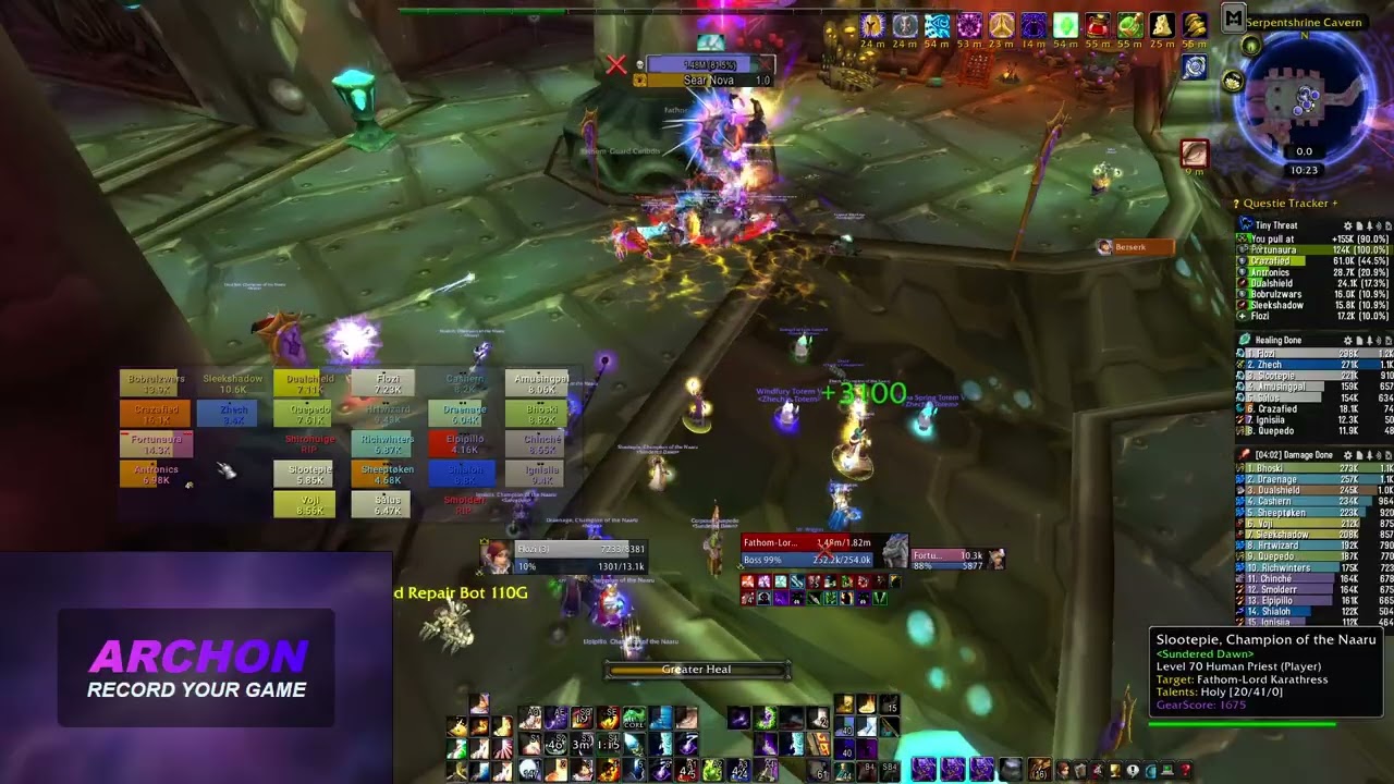Holy Priest POV Fathom Lord Karathress [] WoW TBC Anniversary (NOVA) 5/19