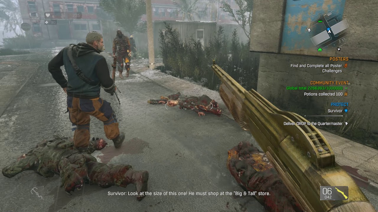 Dying Light &ndash; Repairing Weapons with Gas Station Blue Shield Guy