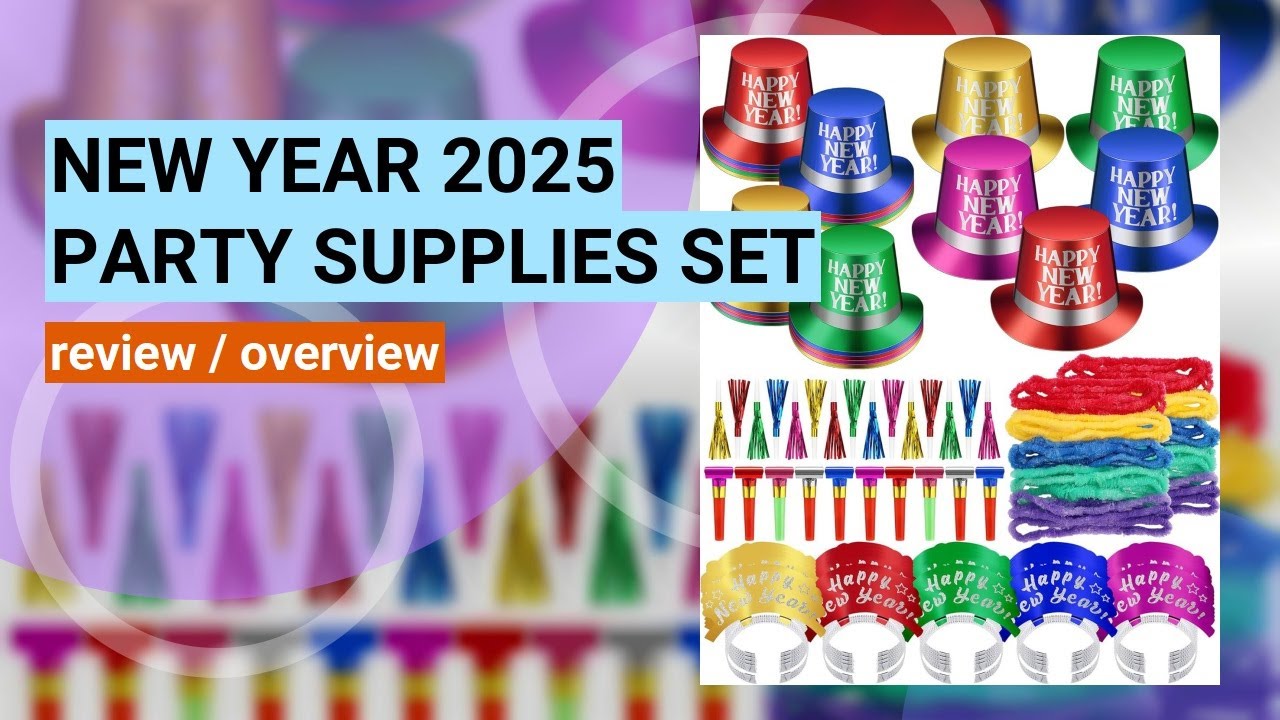 Review: 75 Pcs New Year's Eve 2025 Party Supplies Unboxing & First Impressions!